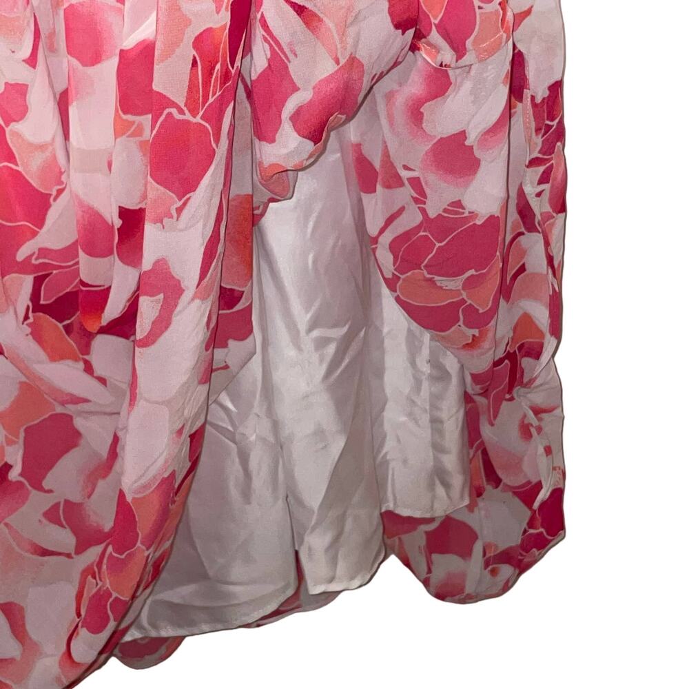 CALVIN KLEIN Women's Floral Strappy-Back Gown Pink, Size 6 - Picture 8 of 10